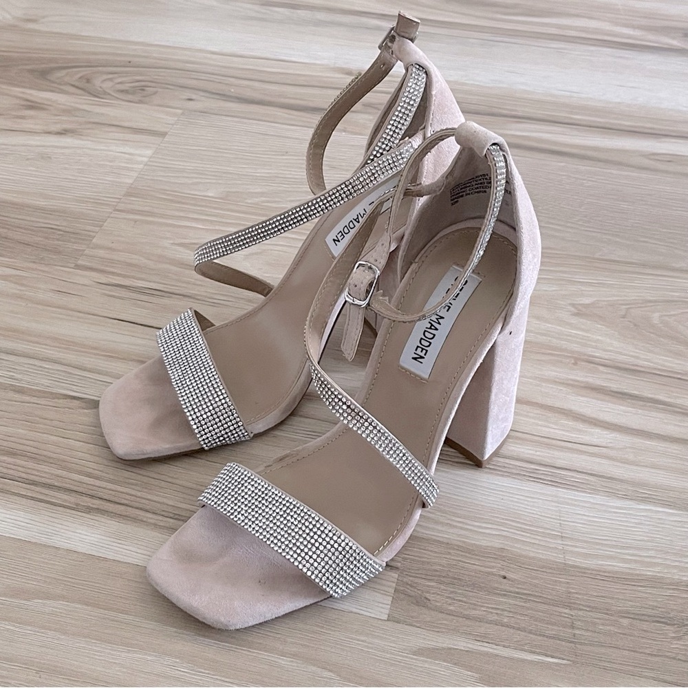Steve Madden Blush Pink and Silver Heels